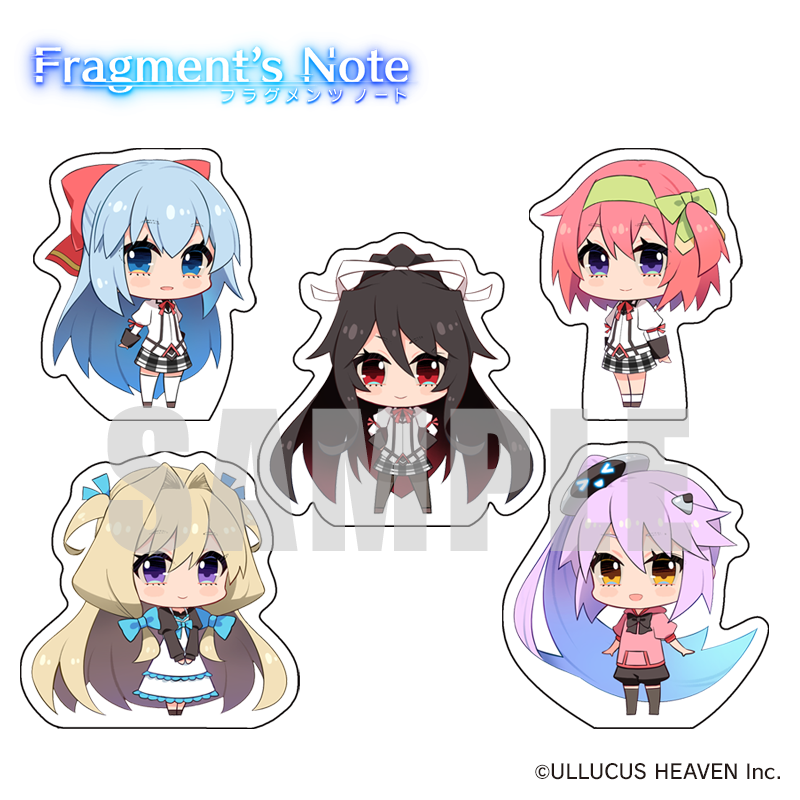 『Fragment's Note』アクリルフィギュア:5種セット